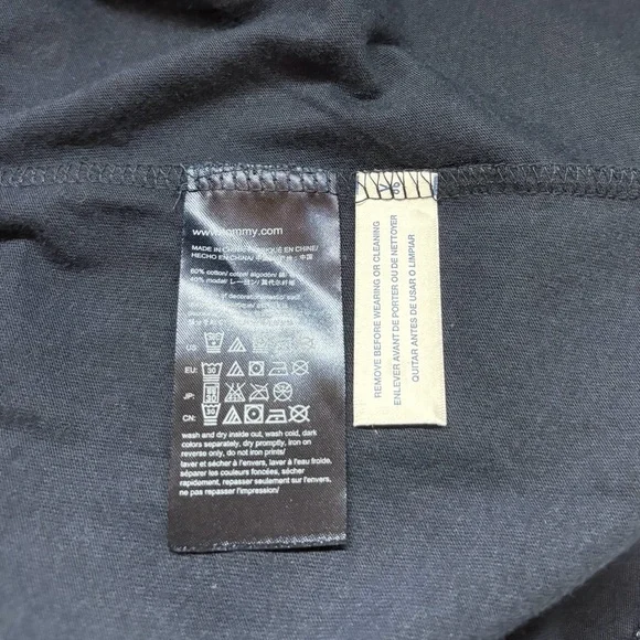 Tommy Hilfiger, Navy Blue Polka Dot Chevron Skirt, Small - Picture 7 of 8